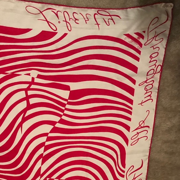 RARE vintage chic Ann Pakrdonni silk scarf. - Picture 5 of 8